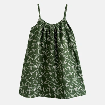 Подростковый летний муслиновый сарафан для девочки Babydream sarlarge28 140 см Зеленый (ROZ6501037707)