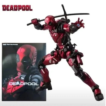 Коллекционная фигурка Дэдпул в броне Iron Armor Deadpool 15 см с аксессуарами, модель Marvel