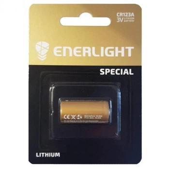 Литиевая батарейка Enerlight CR123 3V в блистере (1 шт)