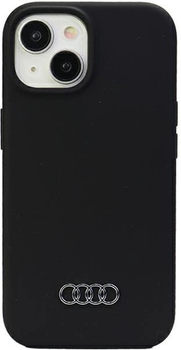 Etui Audi Silicone Case do Apple iPhone 15/14/13 Black (AU-LSRIP15-Q3/D1-BK)