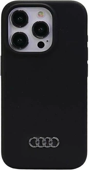 Etui Audi Silicone Case do Apple iPhone 15 Pro Max Black (AU-LSRIP15PM-Q3/D1-BK)