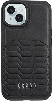 Etui Audi Synthetic Leather MagSafe do Apple iPhone 15/14/13 Black (AU-TPUPCMIP15-GT/D3-BK)