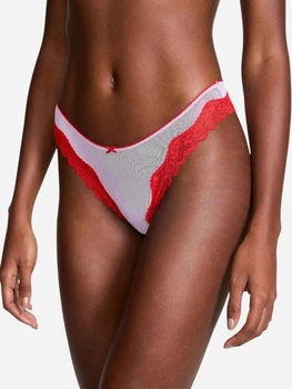Трусики танга жіночі Victoria's Secret Tease Mesh Lace Trim 26931793 M Рожеві (34312955164364)