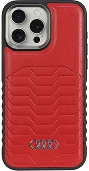 Etui Audi Synthetic Leather MagSafe do Apple iPhone 15 Pro Red (AU-TPUPCMIP15P-GT/D3-RD)