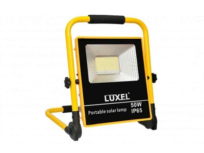 Прожектор LUXEL 50W 6500К LED переносний автономний з сонячною панеллю IP65 (SFLP-50)