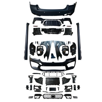 Комплект обвеса M5 ШИРОКАЯ ВЕРСИЯ для BMW 5 series F90 / G30 2020-2024 ( крылья, подкрылки, бампера в сборе, пороги) для BMW 5 series G30 2017-2023 (9009)