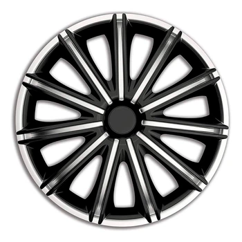 Колпаки 4Racing Nero Silver&Black R18 (Комплект 4 шт.)