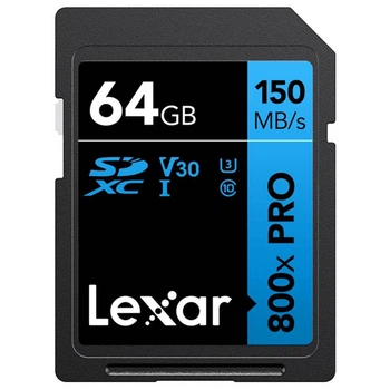 Карта памяти LEXAR SDXC 64GB UHS-I (LSD0800P064G-BNNNG)