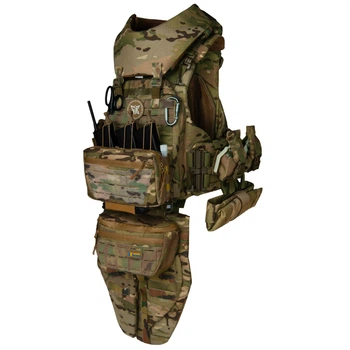 Плитоноска Warmor Gen.6 PRO MAX с полным комплектом подсумков, защитой шеи и модульным фартухом