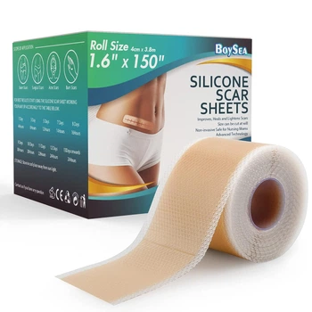 Силиконовый пластырь от шрамов и рубцов BoySea Professional Silicone Scar Sheets (4х380 см)