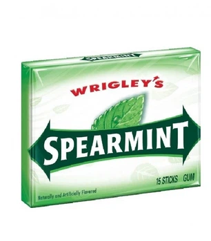 Жувальна гумка WRIGLEY'S Spearmint Chewing Gum 1 упаковка 15 пластинок