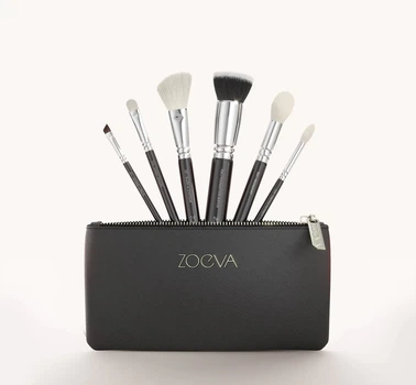 Набор кистей ZOEVA The Essential Brush Set (6 кистей и косметичка)
