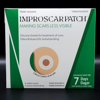 Круглый пластырь против послеоперационных рубцов на груди Improscar Patch 80 мм