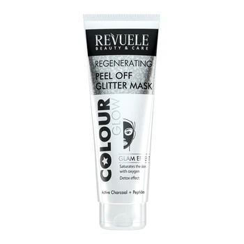 Черная Revuele Color Glow регенерирующая маска-пленка для лица 80 мл