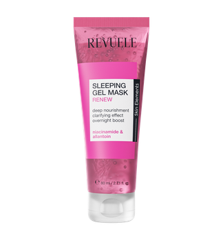 Восстанавливающая Revuele Sleeping Gel Mask Розовая маска для лица ночная 80 мл