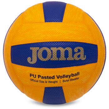 М'яч волейбольний Joma HIGH PERFORMANCE 400751 907 №5 PU жовтий синій