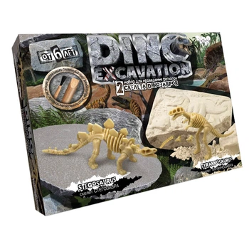 Дитячий набір для розкопок динозаврів Danko Toys гіпс 5+ Стегозавр (554476)