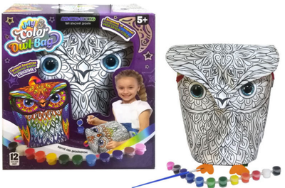 Набір для творчості рюкзак - розмальовка My Color Owl-Bag Danko Toys CВР-01-01