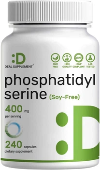 Добавка премиум-класса фосфатидилсерин без сои Deal Supplement Phosphatidylserine 240 капсул