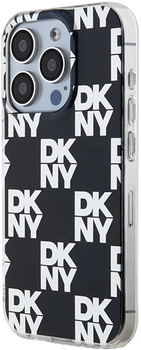 Etui DKNY IML Checkered Mono Pattern do Apple iPhone 15 Pro Black (3666339268251)