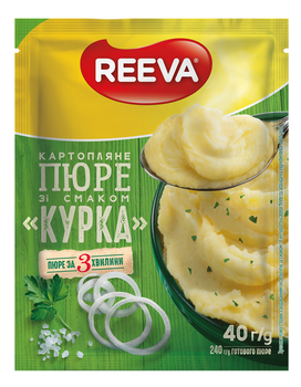 Пюре картопляне Reeva зі смаком курки 40г