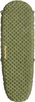 Pojedynczy dmuchany materac podróżny Naturehike CNH22DZ018 z workiem inflacyjnym ultralekki 183 x 58 x 7 cm Zielony (6975641888536)