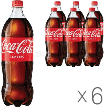 Напій газований Coca-Cola 1,25л х 6шт