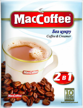 Напій кавовий розчинний MacCoffee 2в1 без цукру 10 стіків