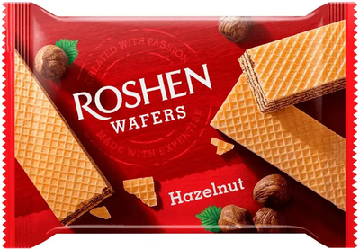 Вафлі Roshen Wafers горіх 72г