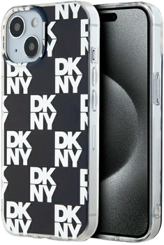 Etui DKNY IML Checkered Mono Pattern do Apple iPhone 13/14/15 Black (3666339268237)