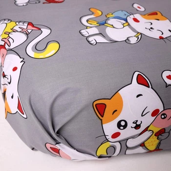Простынь на резинке Бязь Sweet Kitty 120*190 высота 25 см