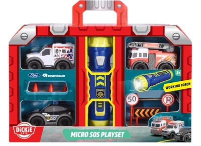 Zestaw do zabawy w walizce Dickie Toys SOS. Szybka reakcja. Mikro z latarką i akcesoriami 3714024 (4006333094132)