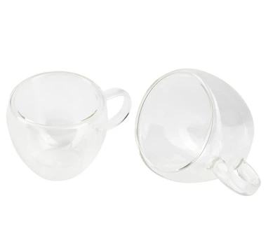 Набор стеклянных чашек Bergner Coffee & tea lovers 100мл 2 предмета (BG-20114-MM)