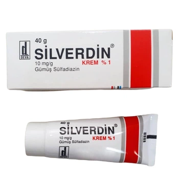 Сільвердін крем для шкіри Сульфадиазин срібла Silverdin cream 40 г