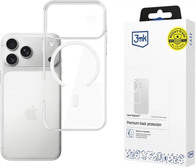 Etui plecki 3MK Clear MagCase do Apple iPhone 17 Pro Max Clear (5903108665056)
