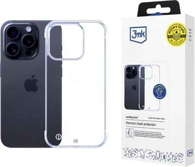 Etui plecki 3MK Just20g Clear Case do Apple iPhone 13 Pro Clear (5903108609388)