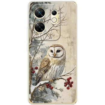 Силиконовый чехол BoxFace Infinix Zero 30 4G Christmas Owl (55851-up2645)