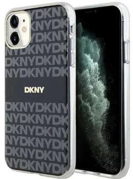 Панель DKNY IML Mono & Stripe MagSafe для Apple iPhone 11 / Xr Black (3666339267995)