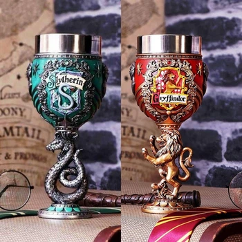 Набір подарункових кубків Гаррі Поттер, Harry Potter різних факультетів Гріфіндор та Слізерін, об'єм 200 мл
