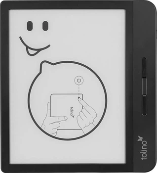 Электронная книга 7" Tolino Vision 5 / 8ГБ / Android / Wi-Fi / Сенсорный E-Ink экран (1680 × 1264) / Настраиваемая яркость / Влагозащищенность IPX8 / Stardust Silver Б/В