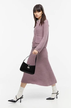 Спідниця з вовною H&M 271218246 XS Бузковий