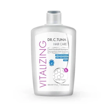 Шампунь проти лупи з Piroctone Olamine, з часником та яблучним оцтом Vitalizing Dr. C.Tuna Farmasi 500 мл
