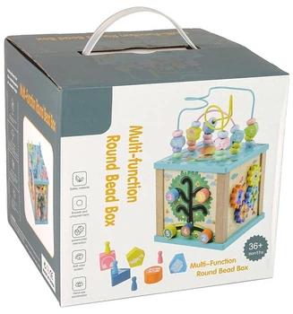 Бізіборб LEAN Toys Сортер, лабіринт, гра Лудо і годинник (5905323214415)