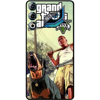 Чехол силиконовый бампер Candy для ZTE Nubia Neo 3 GT 5G с картинкой ГТА GTA