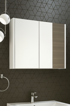Дзеркальна шафа Aquanil Blenda White 75 см 680x600x170 мм, біла