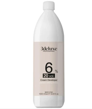 Окислитель для волос 3Deluxe Professional Cream developer 6% Окислитель 6% , 1000 мл