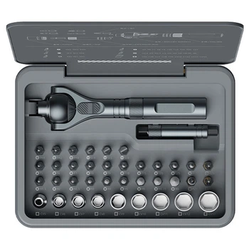 Поворотная отвертка с трещоткой и набором бит Duka ATuMan Ratchet Screwdriver RS2 (40 в 1)