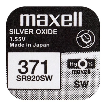 Батарейка SR920 (371) Maxell 1,55V silver oxide (1 шт.)