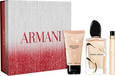 Набір для жінок Giorgio Armani Si Парфумована вода 100 мл + Мініатюра Парфумована вода 10 мл + Лосьйон для тіла 50 мл (3614274692778)