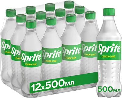 Упаковка безалкогольного напою Sprite 0.5 л х 12 пляшок (5449000019844_5449000027368)